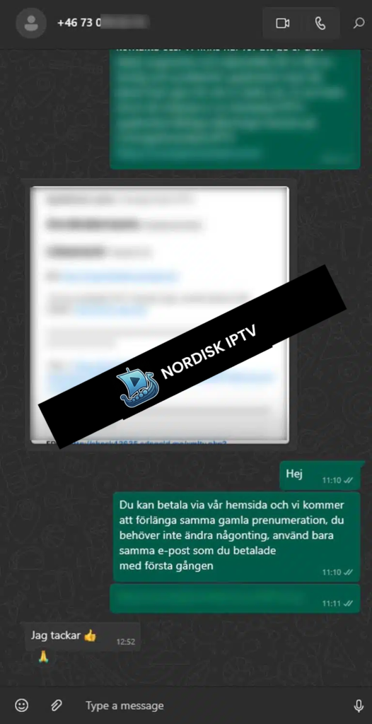 5-stjärnigt betyg för Nordisk IPTV service