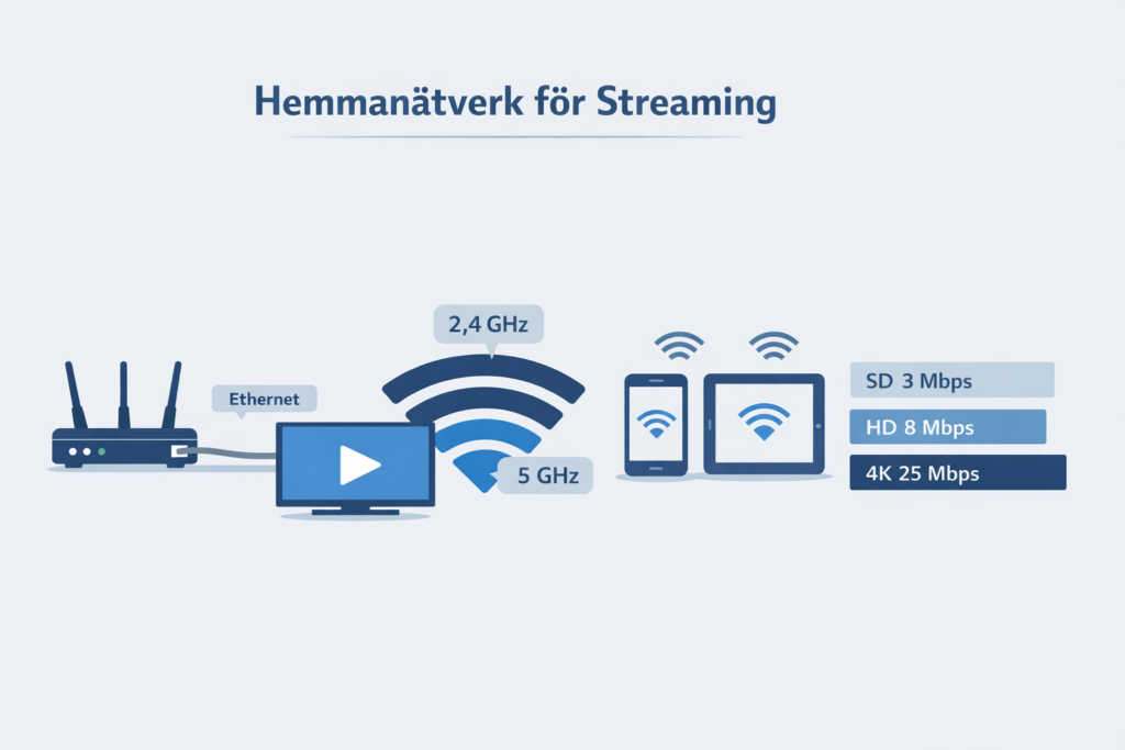 Nätverksöversikt för stabil IPTV‑strömning
